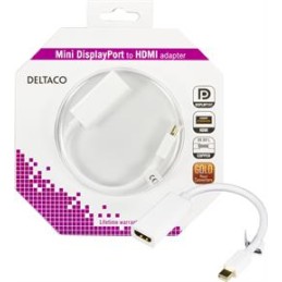 MINI Displayport til HDMI adapter, 0,2m, hvid