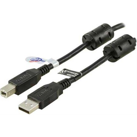 USB 2.0 kabel - A-han - A-han - grå-sort